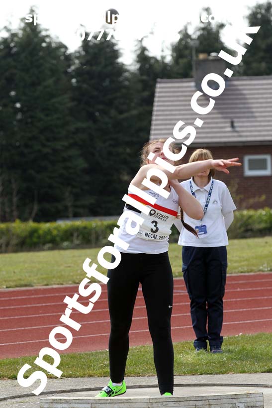 Shot putt, 2021 NECAA Open Graded Meeting, Morpeth. Photo: David T. Hewitson/Sports for All Pics